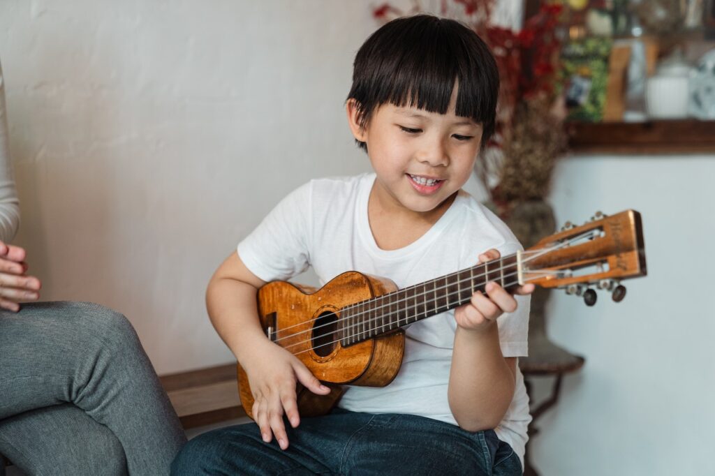 Hawaiian Rug Decor Ukulele