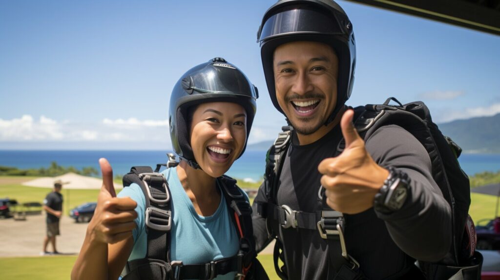 Skydive instructors in Hawaii, skydiving gear rental Oahu