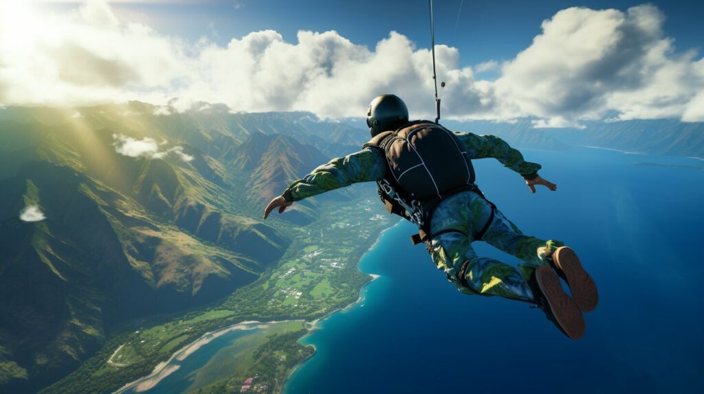 Skydiving in Oahu