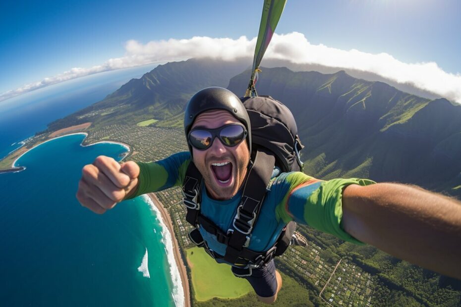 Skydiving on Oahu