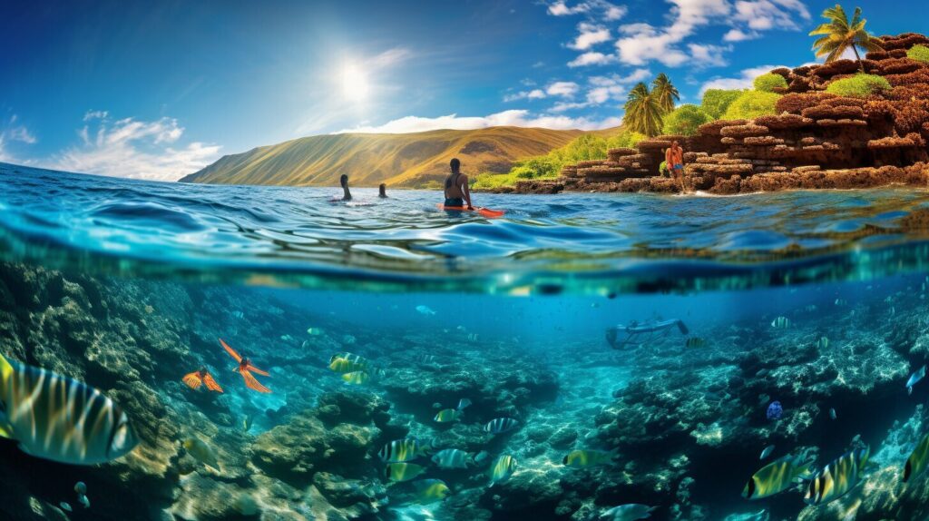 Snorkeling at Molokini Crater