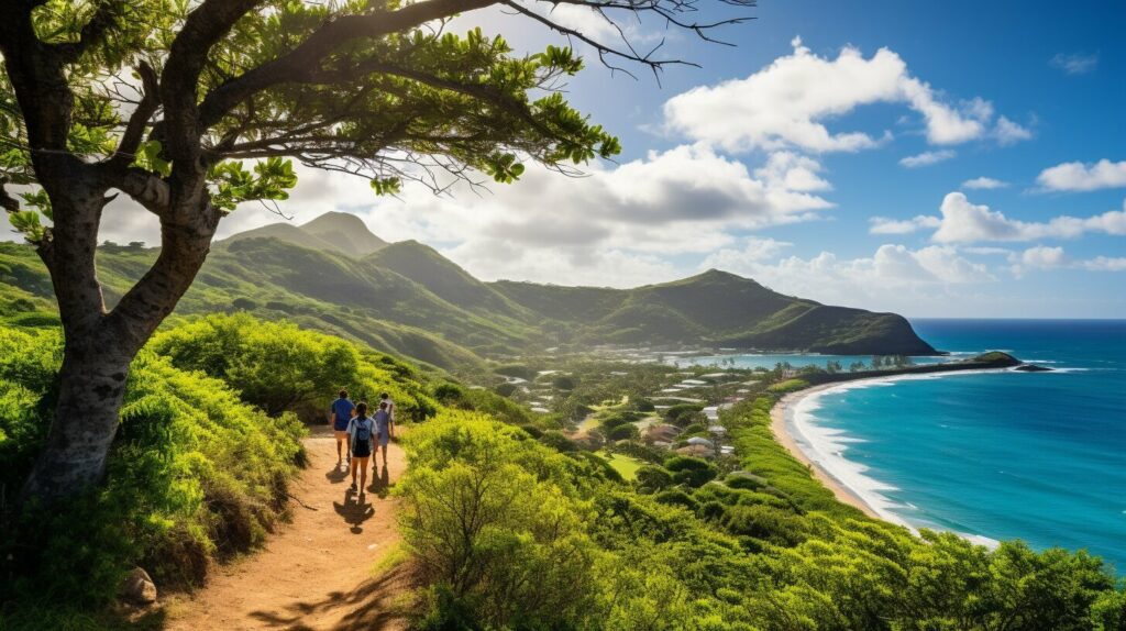 hiking in Oahu