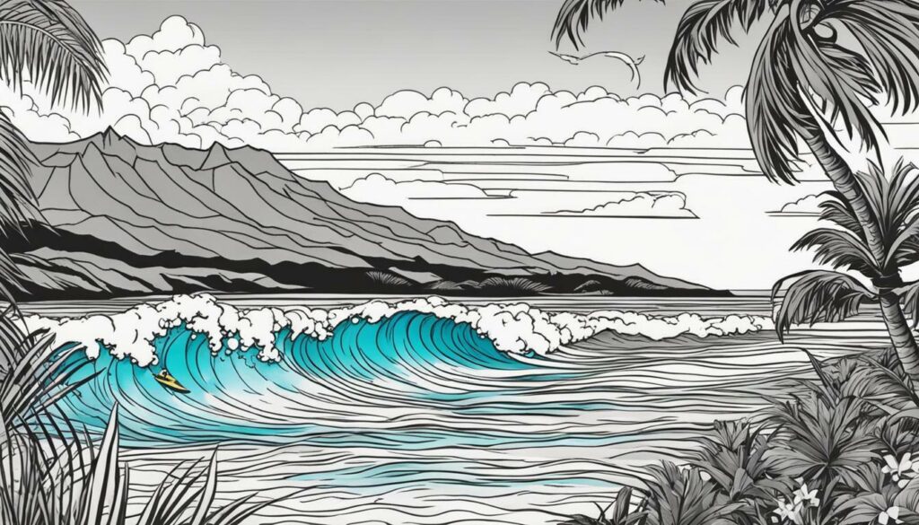 Hawaii coloring pages for kids