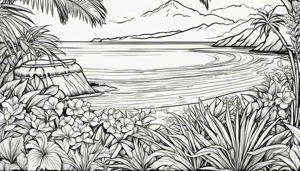 Printable Hawaii Coloring Pages