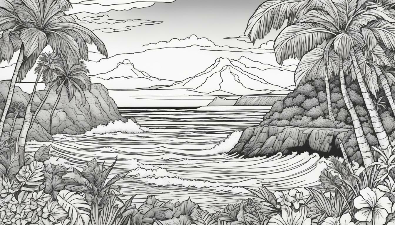 hawaii coloring pages