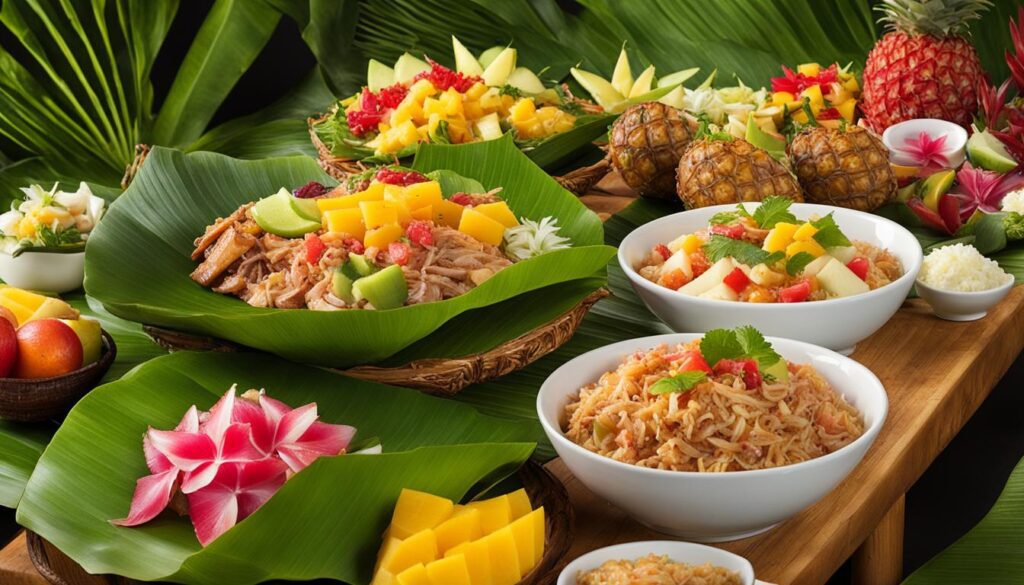 traditional luau food
