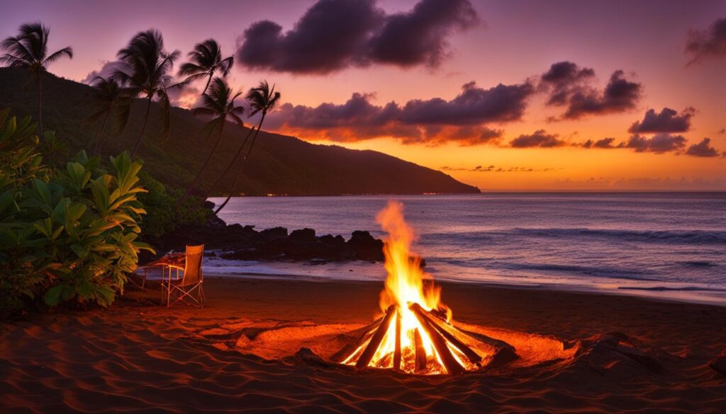 Hawaii beach camping locations