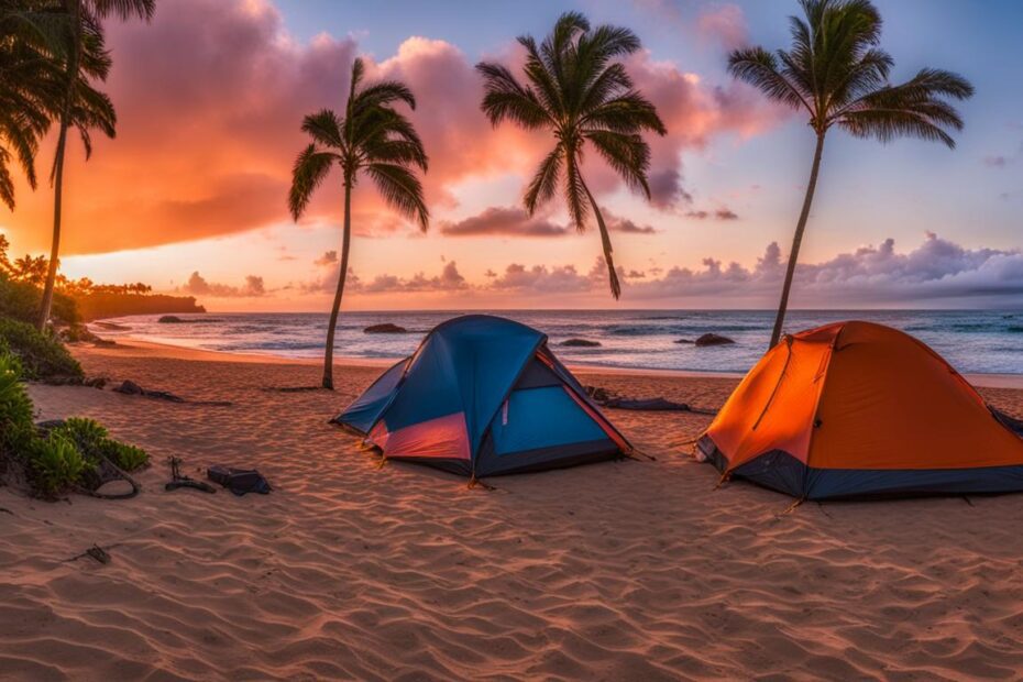 Hawaii beach camping spots