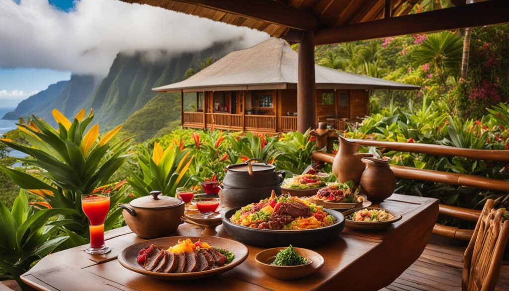 Hawaiian cuisine in winter