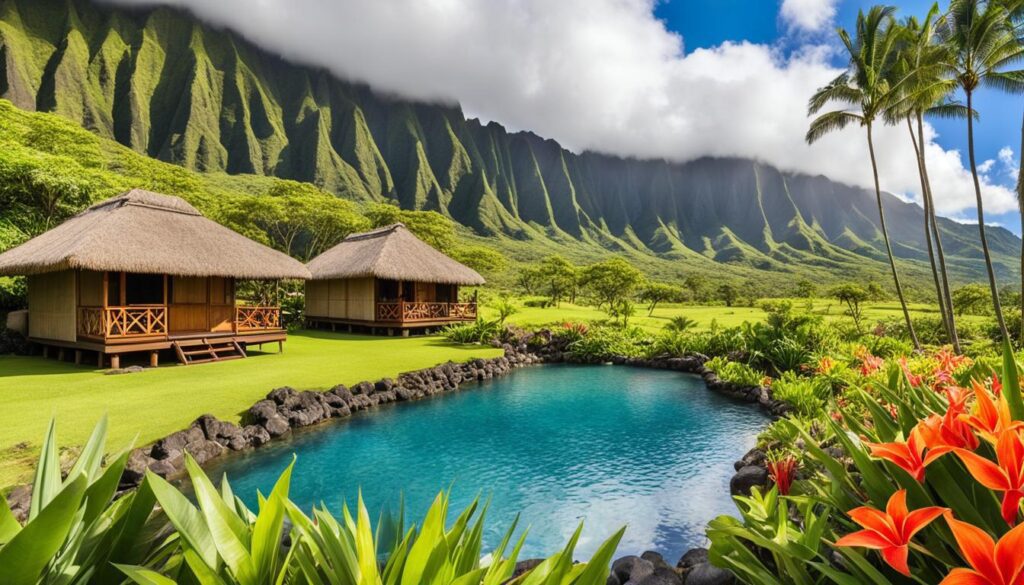 Hawaiian culture and scenery