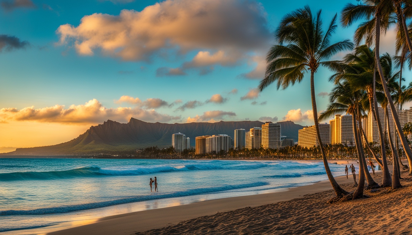 hawaii oahu waikiki beach