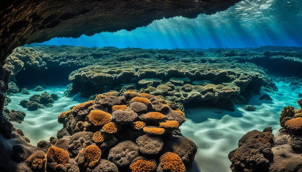 underwater lava tubes