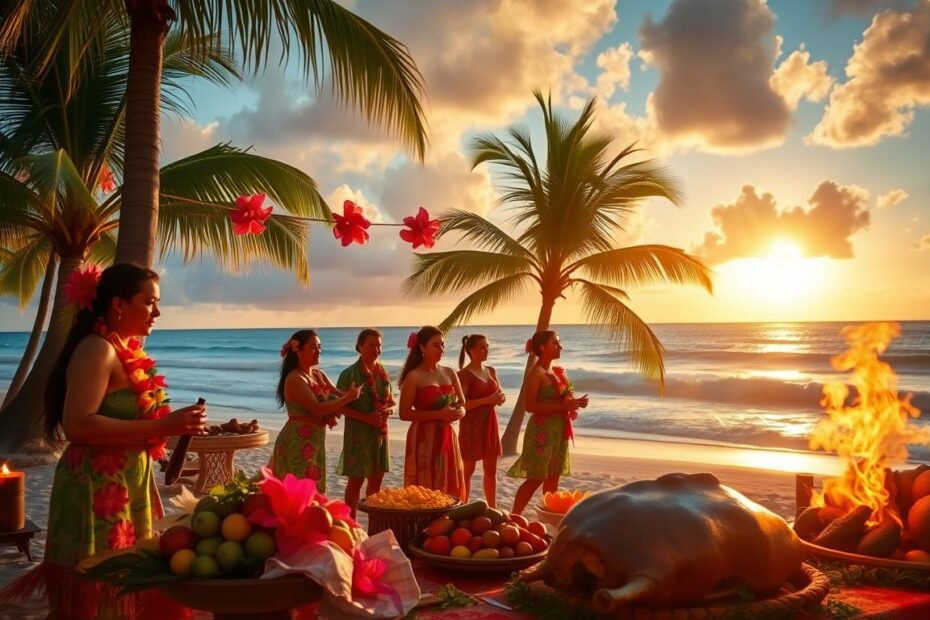 Hawaiian luau experiences