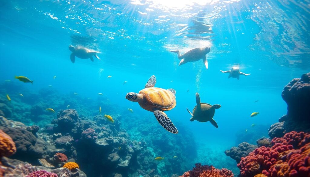 snorkeling with turtles hawaii