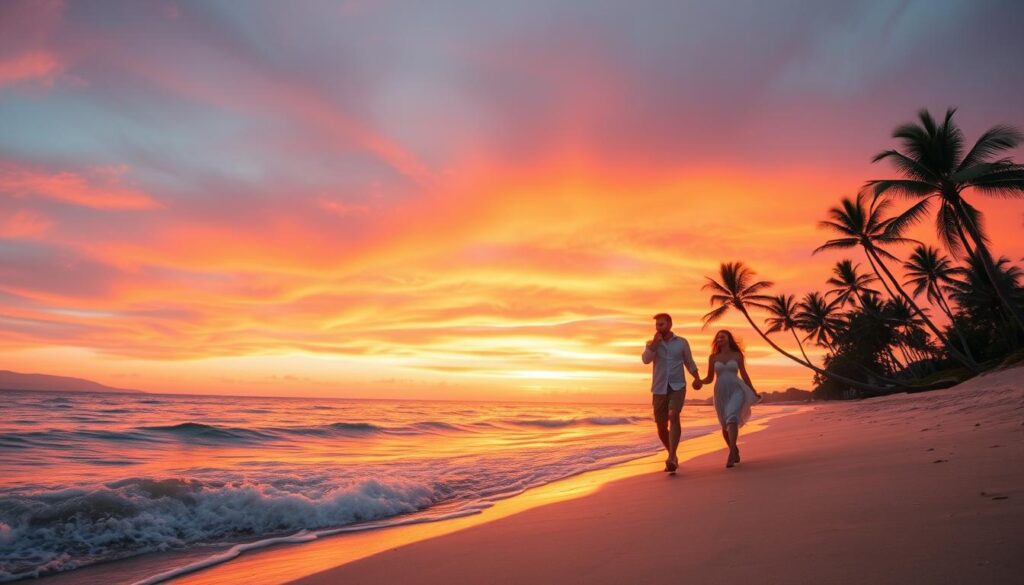 Romantic couple in Hawaii